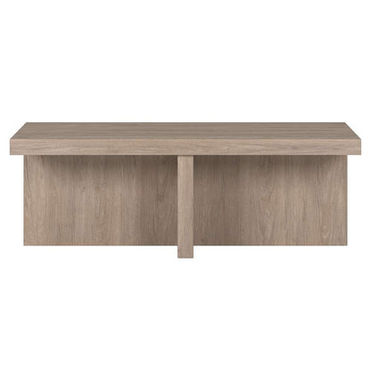 Hudson & Canal - Elna 44in Wide Rectangular Coffee Table in Antiqued Gray Oak - CT1904 veiw 3