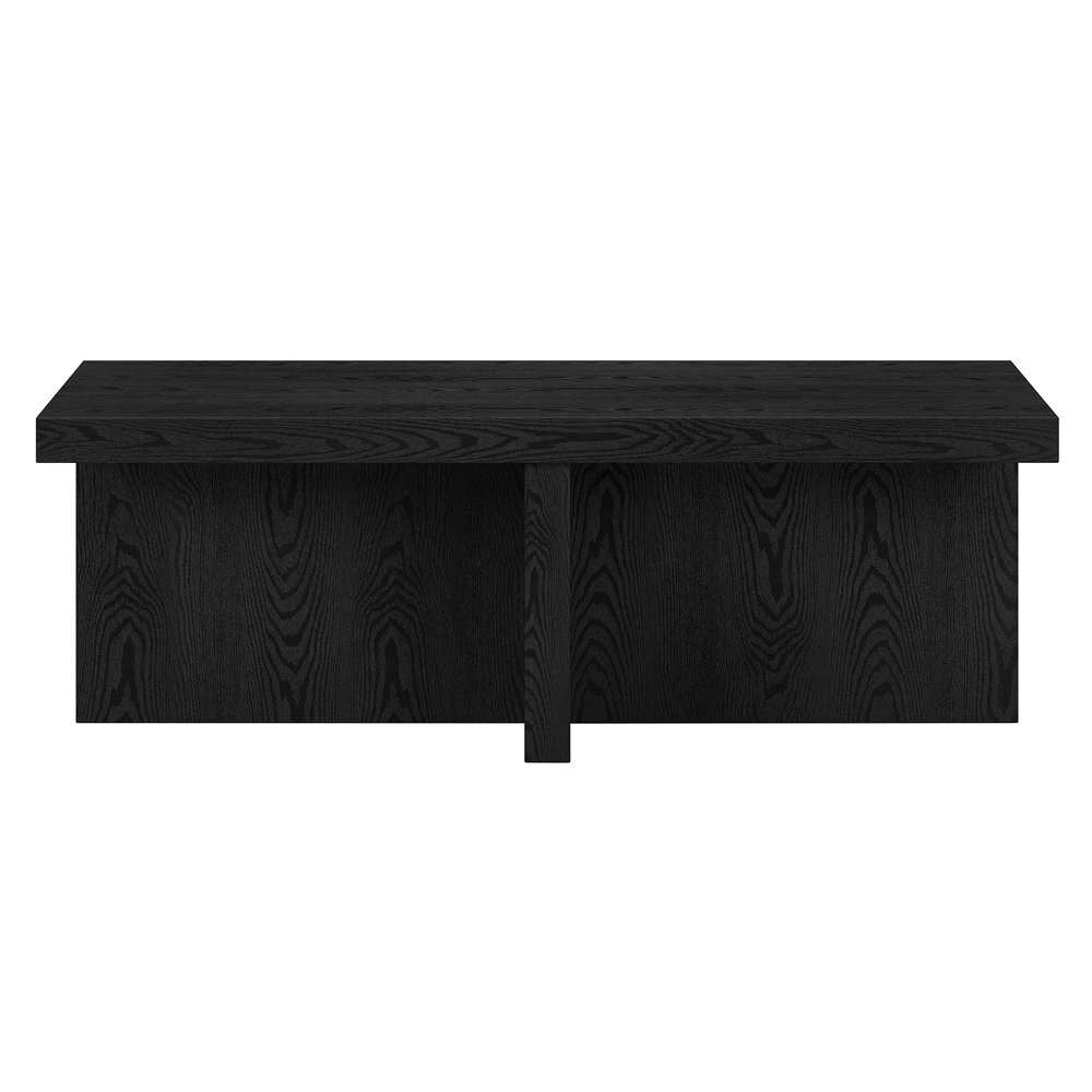 Hudson & Canal - Elna 44in Wide Rectangular Coffee Table in Black Grain - CT1903 veiw 3