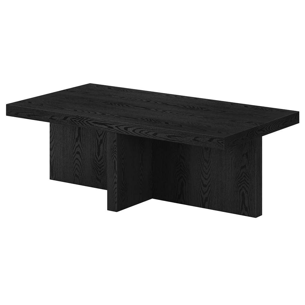 Hudson & Canal - Elna 44in Wide Rectangular Coffee Table in Black Grain - CT1903 veiw 4