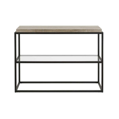 Hudson & Canal - Hector 42in Wide Rectangular Console Table in Blackened Bronze - AT0196 veiw 3