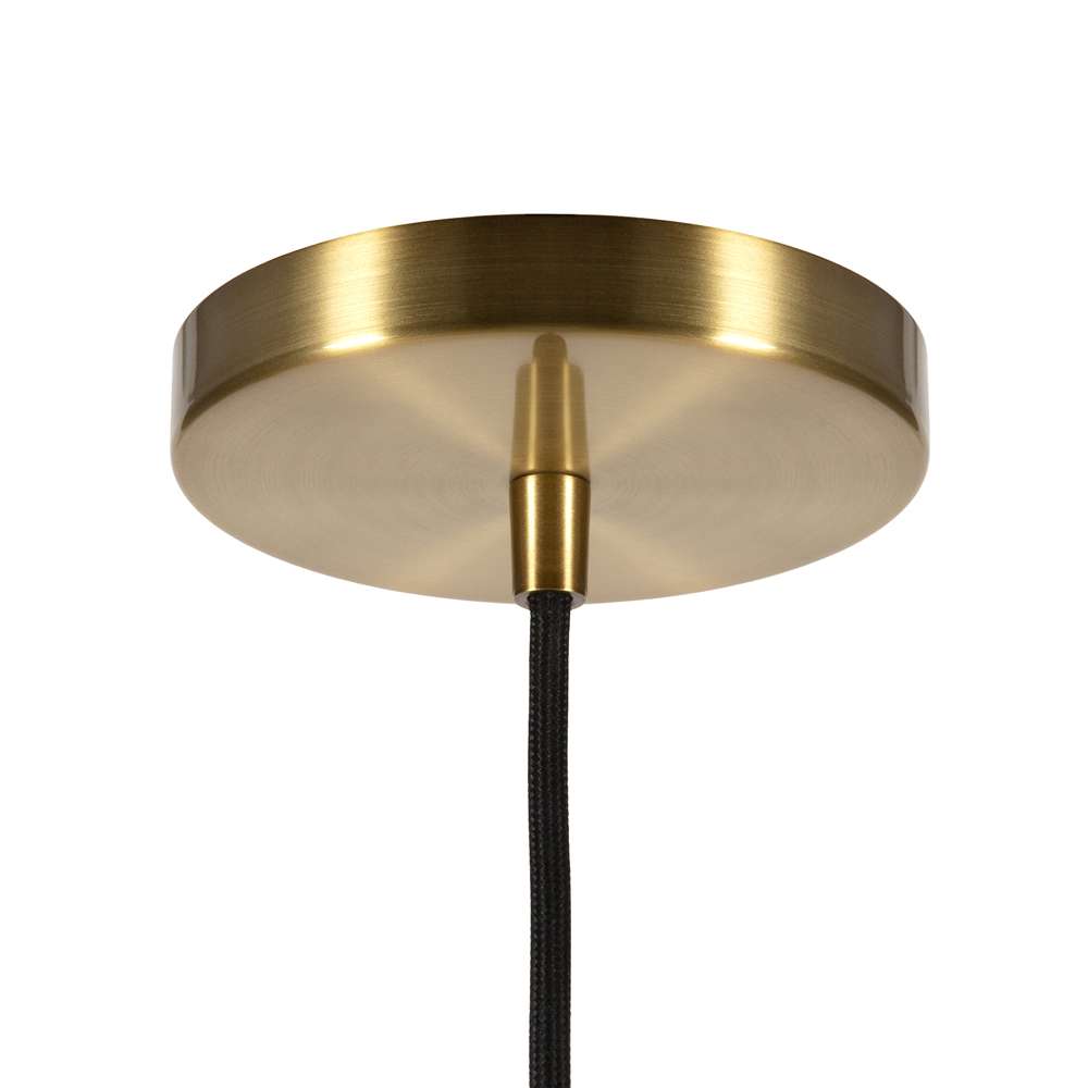 Hudson & Canal - Jordyn 16in Wide Pendant with Metal Shade in Matte Black/Brushed Brass - PD1657 veiw 4