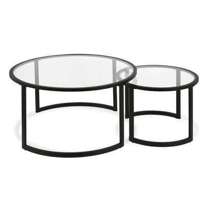 Hudson & Canal - Mitera Round Nested Coffee Table in Blackened Bronze - CT0091 veiw 3