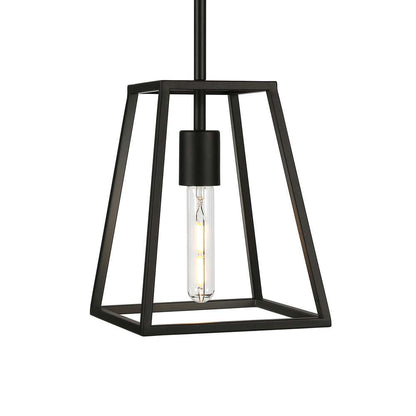 Hudson & Canal - Rhom 8in Wide Open-Framed Pendant in Blackened Bronze/No Shade - PD0342 veiw 3