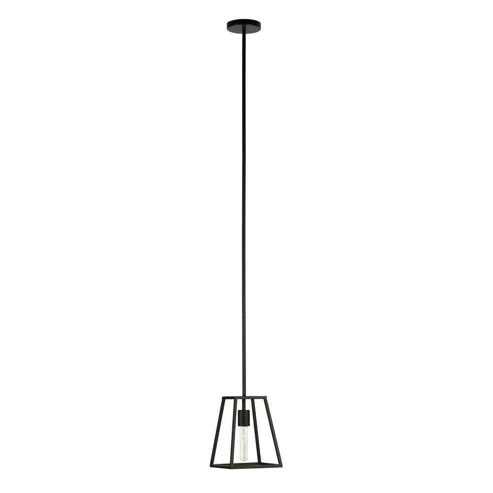 Hudson & Canal - Rhom 8in Wide Open-Framed Pendant in Blackened Bronze/No Shade - PD0342 veiw 4