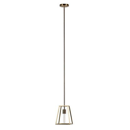 Hudson & Canal - Rhom 8in Wide Open-Framed Pendant in Brass/No Shade - PD0343 veiw 3