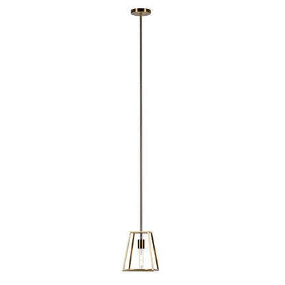 Hudson & Canal - Rhom 8in Wide Open-Framed Pendant in Brass/No Shade - PD0343 veiw 4