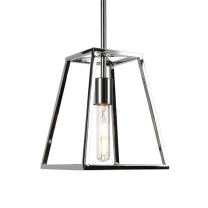 Hudson & Canal - Rhom 8in Wide Open-Framed Pendant in Polished Nickel/No Shade - PD0344 veiw 3