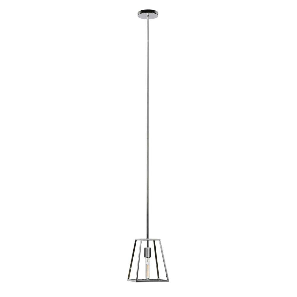 Hudson & Canal - Rhom 8in Wide Open-Framed Pendant in Polished Nickel/No Shade - PD0344 veiw 4