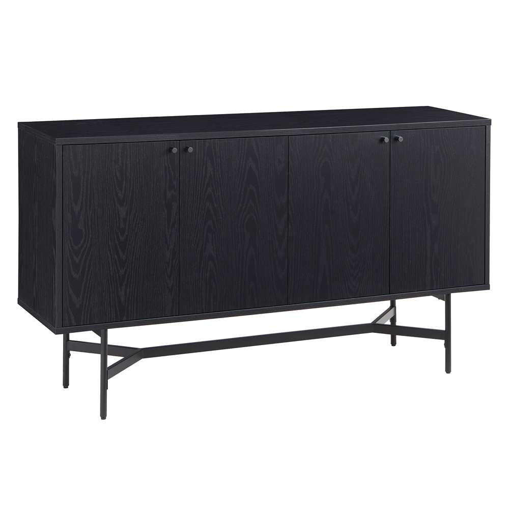 Hudson & Canal - Richmond 58in Wide Rectangular Buffet Table in Black Grain - BF1961 veiw 1