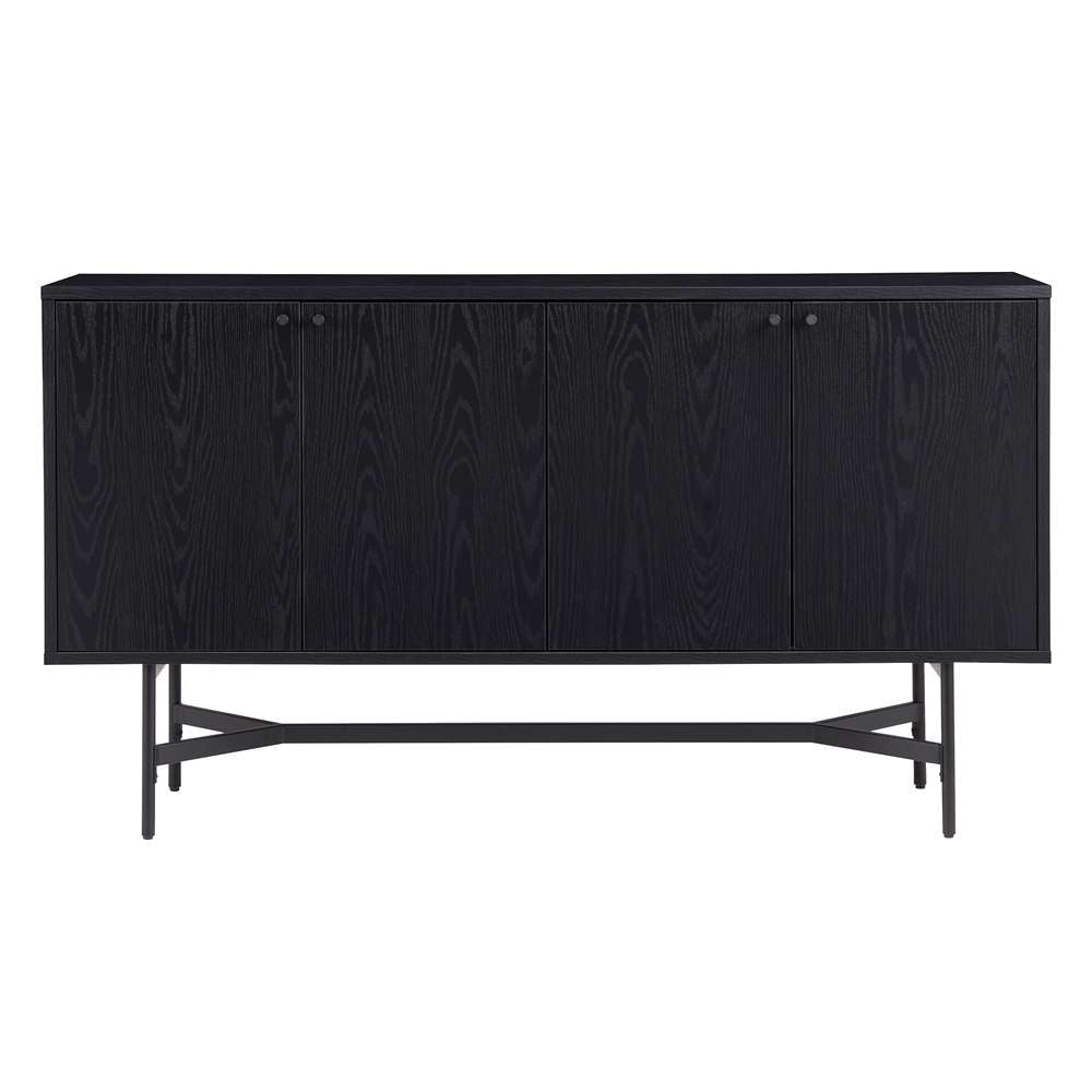 Hudson & Canal - Richmond 58in Wide Rectangular Buffet Table in Black Grain - BF1961 veiw 3