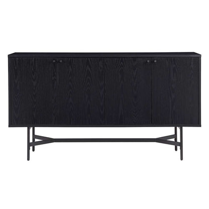 Hudson & Canal - Richmond 58in Wide Rectangular Buffet Table in Black Grain - BF1961 veiw 3