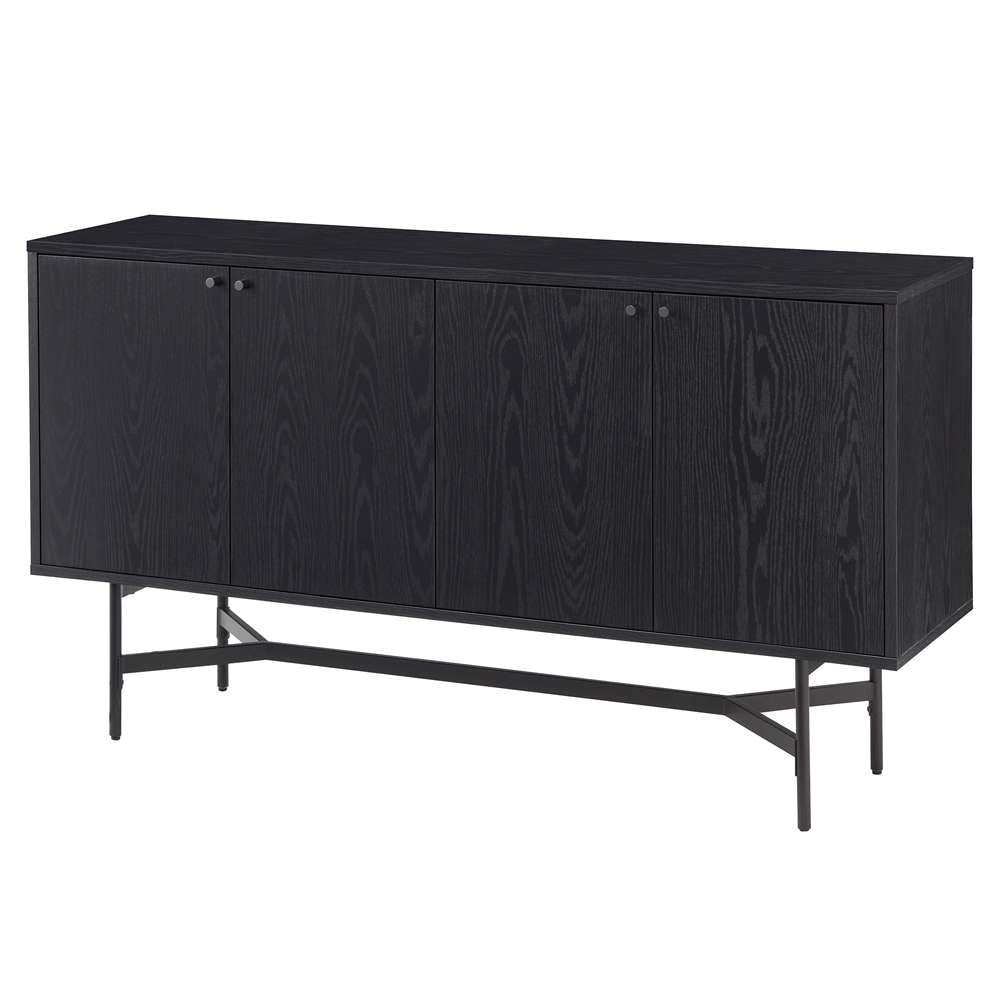 Hudson & Canal - Richmond 58in Wide Rectangular Buffet Table in Black Grain - BF1961 veiw 4
