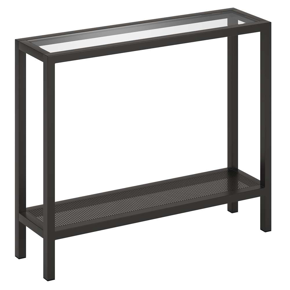 Hudson & Canal - Rigan 36in Wide Rectangular Console Table in Blackened Bronze - AT0108 veiw 1