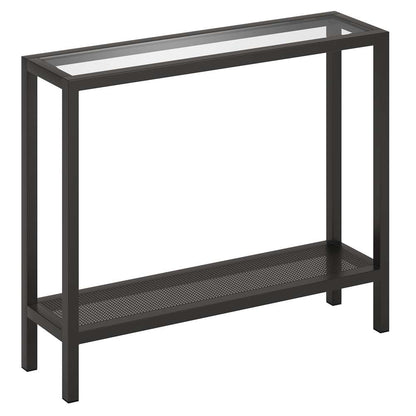Hudson & Canal - Rigan 36in Wide Rectangular Console Table in Blackened Bronze - AT0108 veiw 1