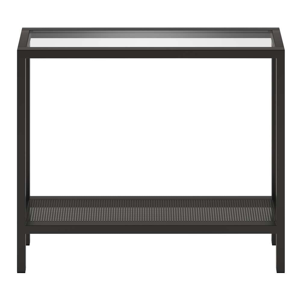 Hudson & Canal - Rigan 36in Wide Rectangular Console Table in Blackened Bronze - AT0108 veiw 3
