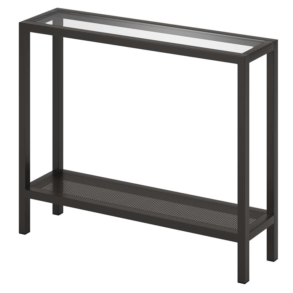 Hudson & Canal - Rigan 36in Wide Rectangular Console Table in Blackened Bronze - AT0108 veiw 4