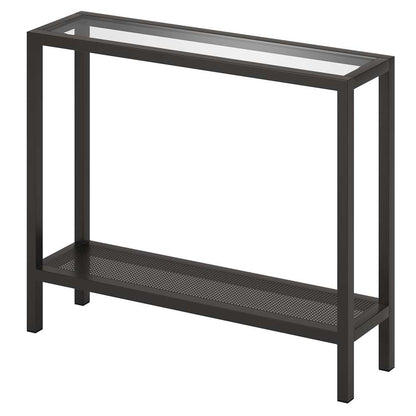 Hudson & Canal - Rigan 36in Wide Rectangular Console Table in Blackened Bronze - AT0108 veiw 4