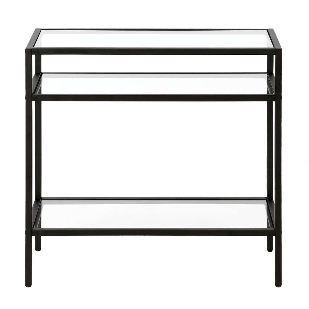 Hudson & Canal - Sivil 24in Wide Rectangular Side Table in Blackened Bronze - ST0477 veiw 3
