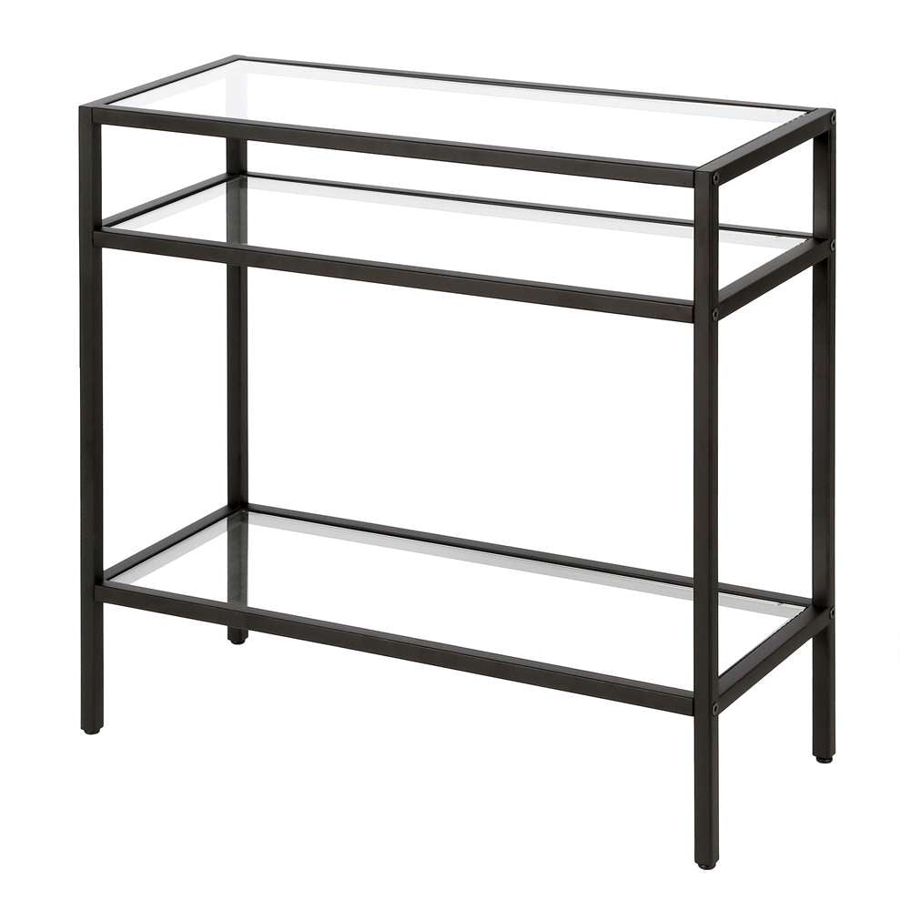 Hudson & Canal - Sivil 24in Wide Rectangular Side Table in Blackened Bronze - ST0477 veiw 4