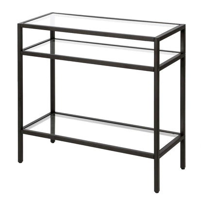 Hudson & Canal - Sivil 24in Wide Rectangular Side Table in Blackened Bronze - ST0477 veiw 4