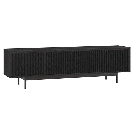 Hudson & Canal - Whitman Rectangular TV Stand for TVs up to 75in in Black Grain - TV1874 veiw 1