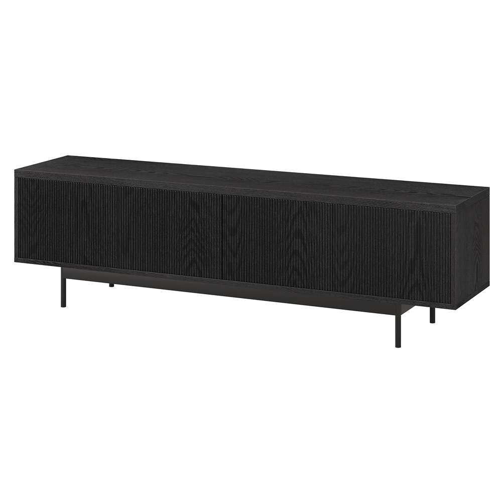 Hudson & Canal - Whitman Rectangular TV Stand for TVs up to 75in in Black Grain - TV1874 veiw 4