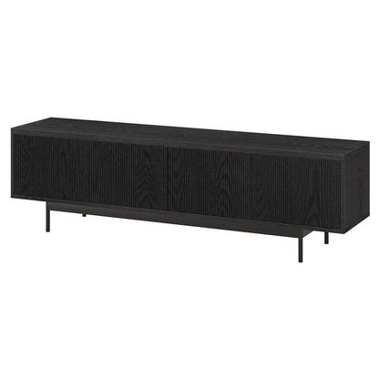 Hudson & Canal - Whitman Rectangular TV Stand for TVs up to 75in in Black Grain - TV1874 veiw 4