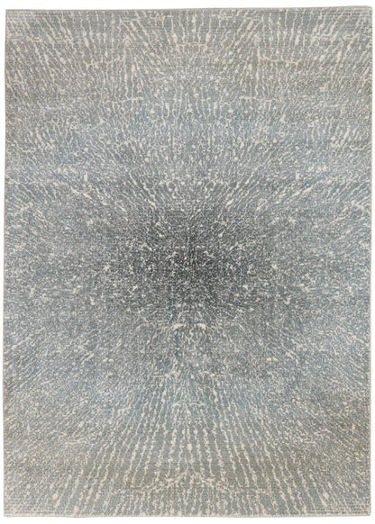 Inspire Me! Home Decor - Elegance FAR02 Blue, Grey and White 310in x 510in Contemporary Area Rug - FAR02-99446469472_CLOSEOUT veiw 1