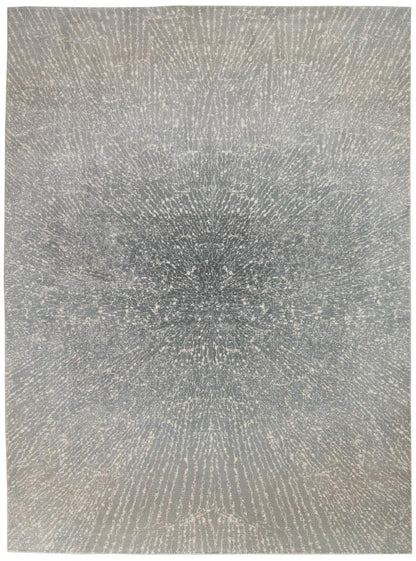 Inspire Me! Home Decor - Elegance FAR02 Blue, Grey and White 710in x 106in Large Rug - FAR02-99446469540_CLOSEOUT veiw 1