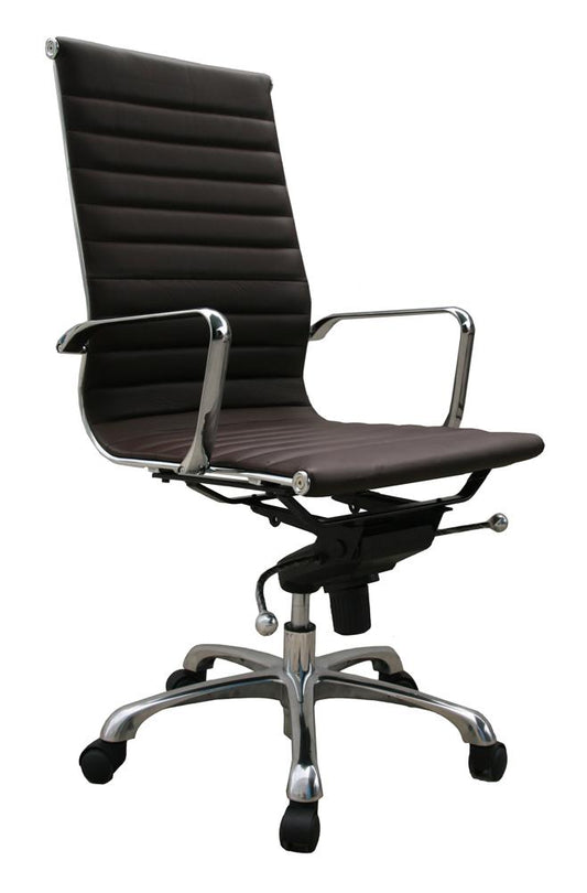 J&M Furniture - Comfy High Back Brown Office Chair - 17650 veiw 1