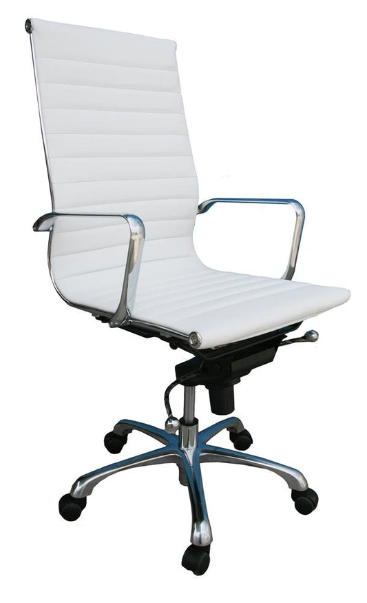 J&M Furniture - Comfy High Back White Office Chair - 176501 veiw 1