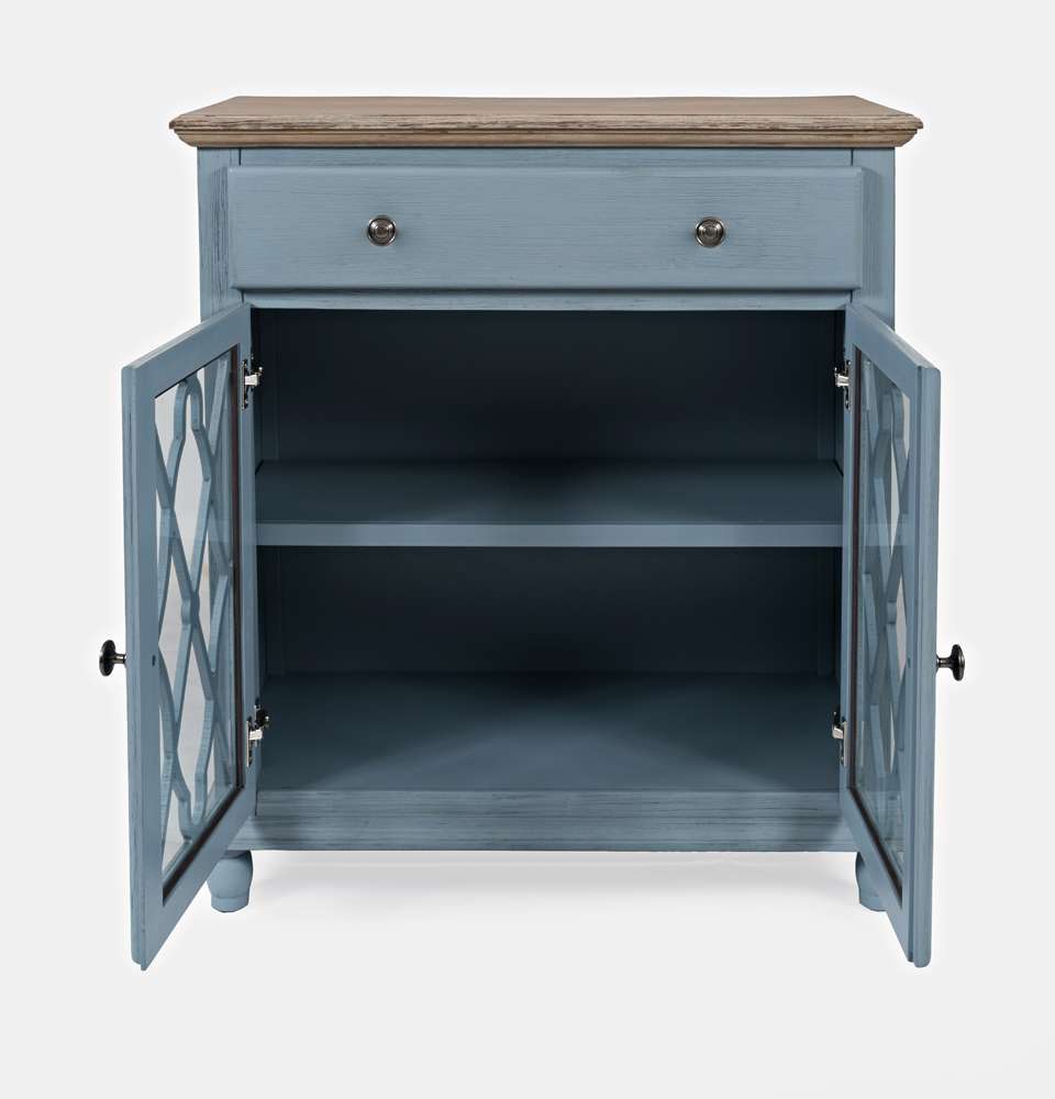 Jofran - Aurora Hills 2 Door Accent Chest - Blue / Bisque - 1997-31 veiw 3