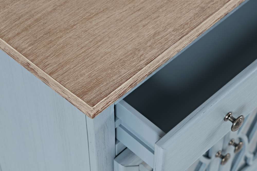 Jofran - Aurora Hills 2 Door Accent Chest - Blue / Bisque - 1997-31 veiw 5