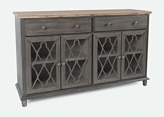 Jofran - Aurora Hills 4 Door Accent Chest - Grey / Bisque - 1999-58 veiw 1