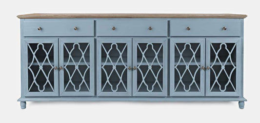 Jofran - Aurora Hills 6 Door Accent Chest - Blue / Bisque - 1997-86 veiw 2