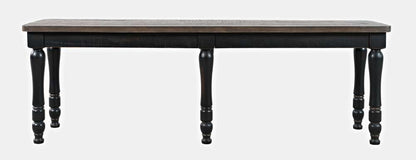 Jofran - Madison County Reclaimed Pine 54in Dining Bench - Vintage Black - 1702-14KD veiw 2