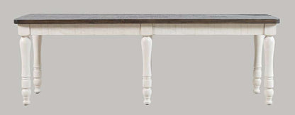 Jofran - Madison County Reclaimed Pine 54in Dining Bench - Vintage White - 1706-14KD veiw 2