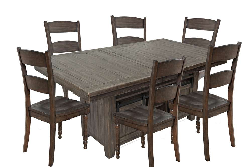 Jofran - Madison County Reclaimed Pine 72in Farmhouse Storage Table Seven-Piece Dining Set  - 1700-72D-7 veiw 1