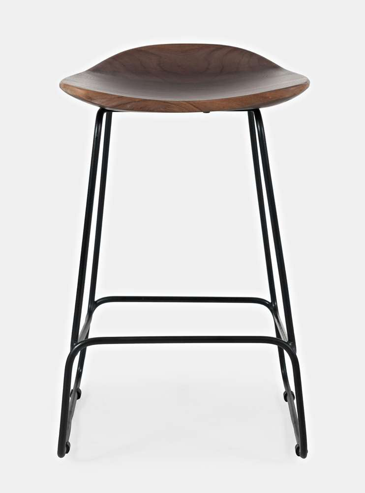 Jofran - Natures Edge Solid Acacia Counter Height Backless Stool (Set of 2) - Slate - 1981-BS160KD veiw 2