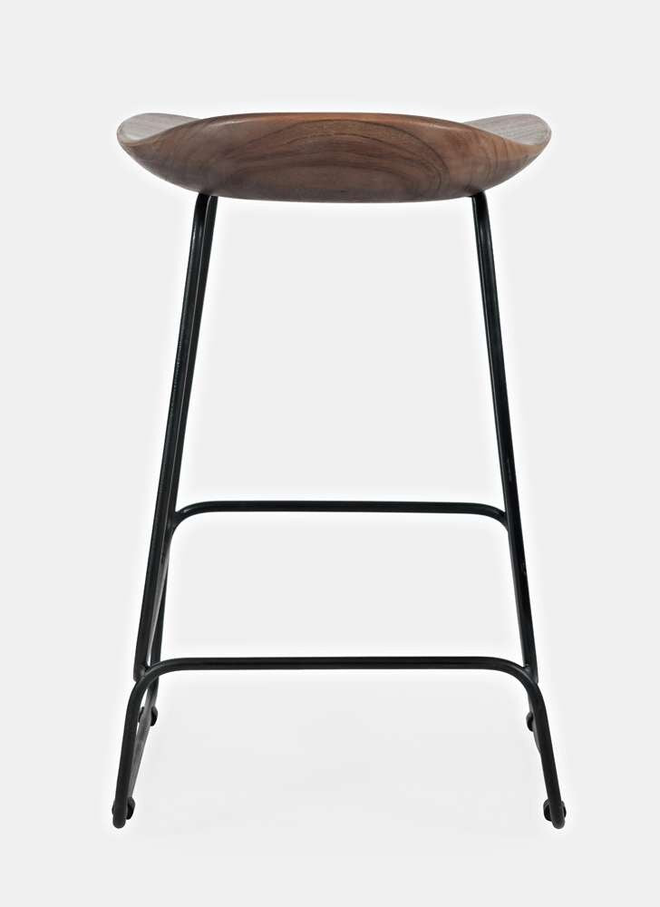 Jofran - Natures Edge Solid Acacia Counter Height Backless Stool (Set of 2) - Slate - 1981-BS160KD veiw 3
