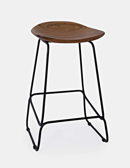 Jofran - Natures Edge Solid Acacia Counter Height Backless Stool (Set of 3) - Chestnut - 1781-BS160KD3PC veiw 1