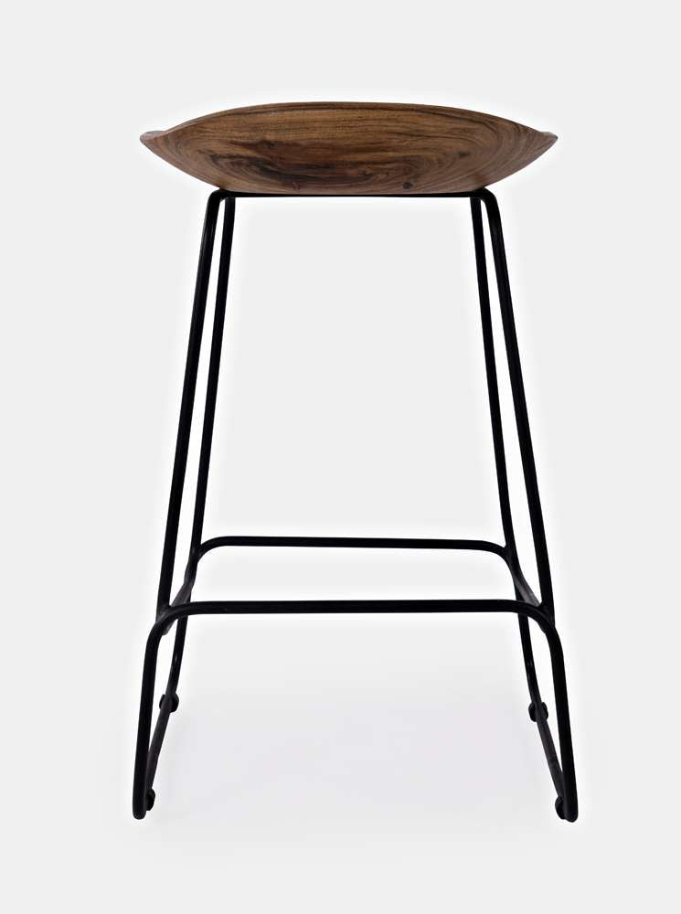 Jofran - Natures Edge Solid Acacia Counter Height Backless Stool (Set of 3) - Chestnut - 1781-BS160KD3PC veiw 2