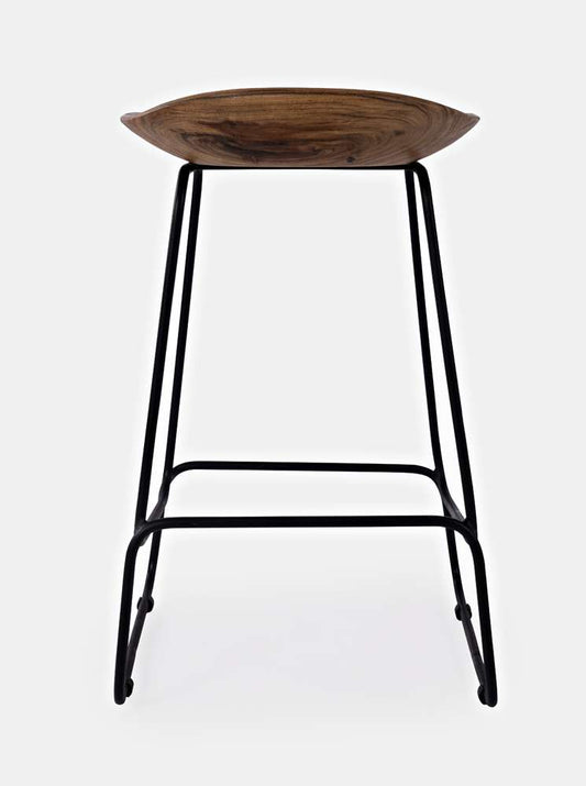 Jofran - Natures Edge Solid Acacia Counter Height Backless Stool (Set of 3) - Chestnut - 1781-BS160KD3PC veiw 2