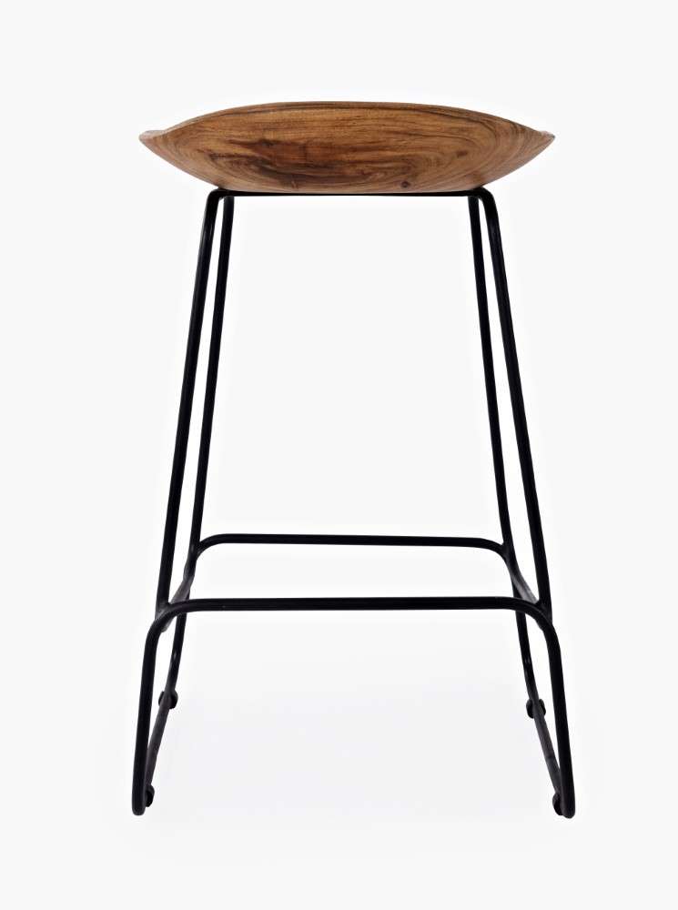 Jofran - Natures Edge Solid Acacia Counter Height Backless Stool (Set of 3) - Natural - 1985-BS160KD3PC veiw 3