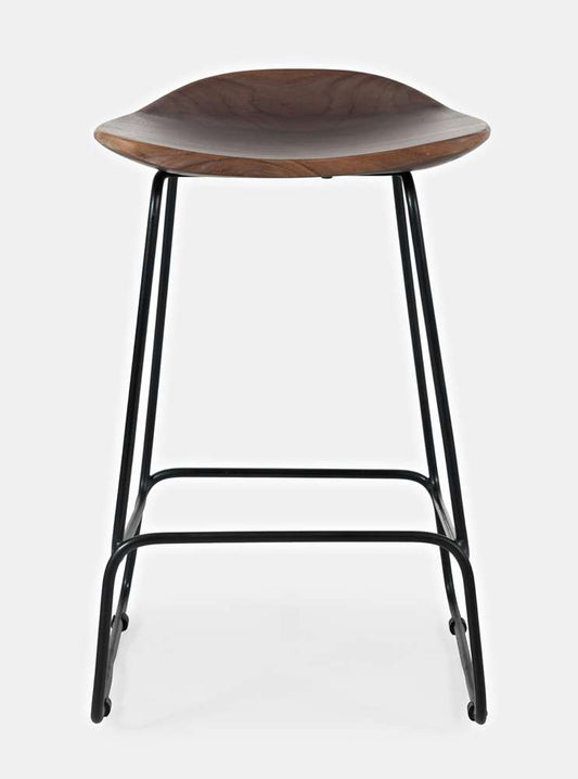 Jofran - Natures Edge Solid Acacia Counter Height Backless Stool (Set of 3) - Slate - 1981-BS160KD3PC veiw 2