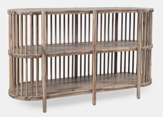 Jofran - Rhapsody Mid-Century Modern 54in Open Storage Accent Cabinet - 2180-54 veiw 1