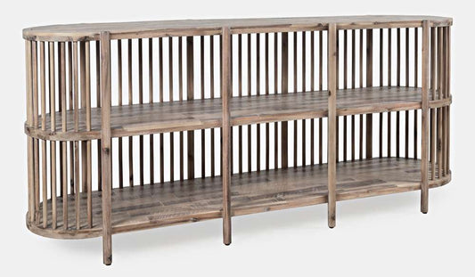 Jofran - Rhapsody Mid-Century Modern 72in Open Storage Sideboard Cabinet - 2180-72 veiw 1