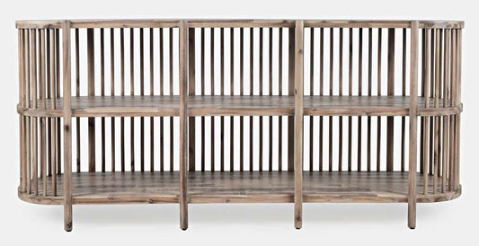 Jofran - Rhapsody Mid-Century Modern 72in Open Storage Sideboard Cabinet - 2180-72 veiw 2