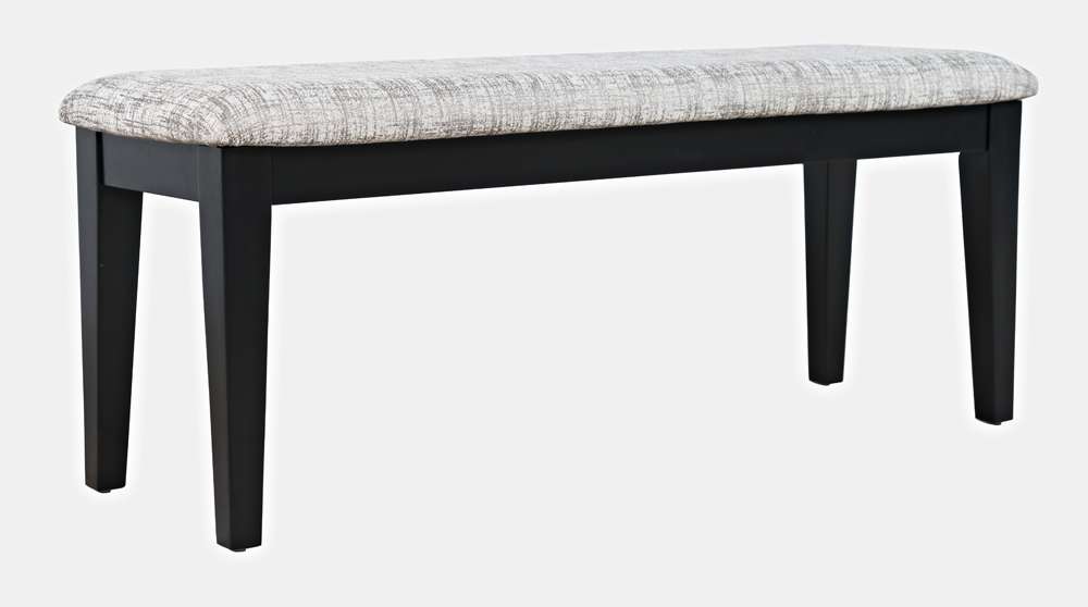 Jofran - Urban Icon 45in Upholstered Dining Bench - Black - 2004-45KD veiw 1