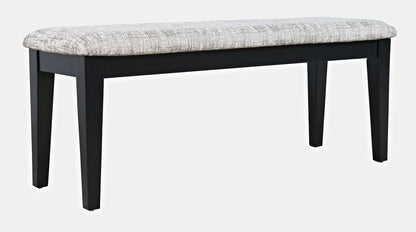 Jofran - Urban Icon 45in Upholstered Dining Bench - Black - 2004-45KD veiw 1
